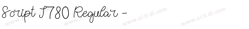 Script I780 Regular字体转换